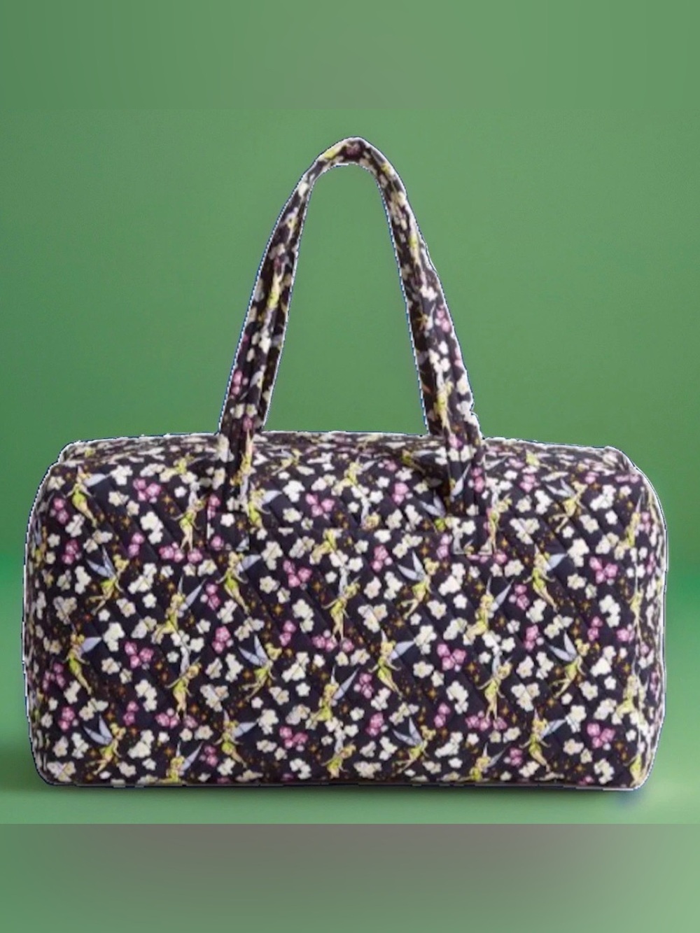 NEW w Tags Disney x Vera Bradley Large Travel Duffel Bag Tinker Bell's Flight